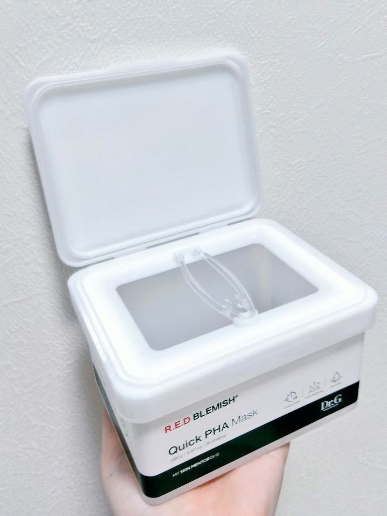 レッドブレミッシュクイックPHAシートマスク/Dr.G/シートマスク・パックを使ったクチコミ(2枚目)