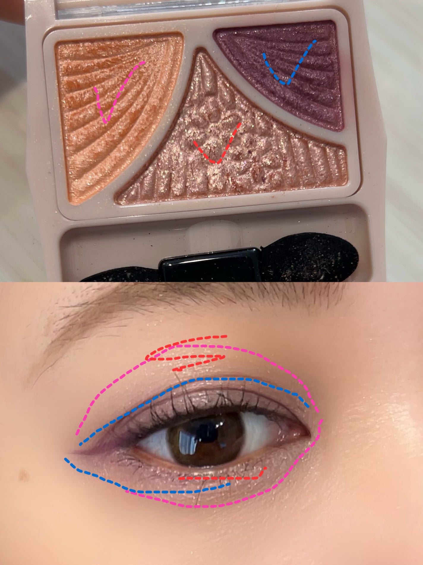 ジューシーピュアアイズ/キャンメイク/アイシャドウパレットを使ったクチコミ(4枚目)