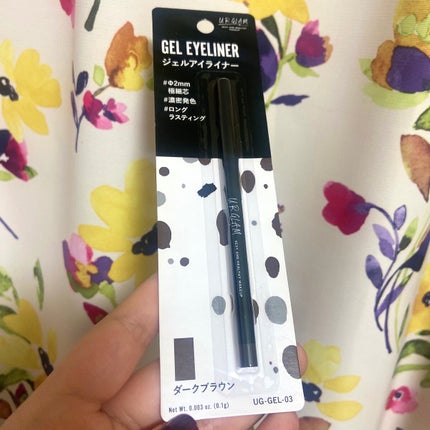 UR GLAM GEL EYELINER/U R GLAM/ジェルアイライナーを使ったクチコミ(1枚目)
