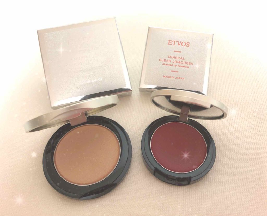 ミネラルクリアリップ＆チーク プラムレッド/エトヴォス/ジェル・クリームチークを使ったクチコミ（1枚目）