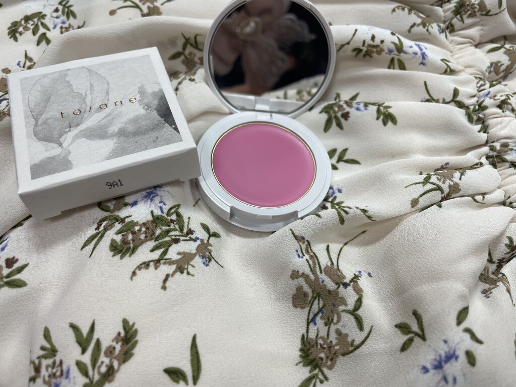 トーン ペタル リップ アンド チーク 08 マゼンタ/to/one/口紅を使ったクチコミ（2枚目）