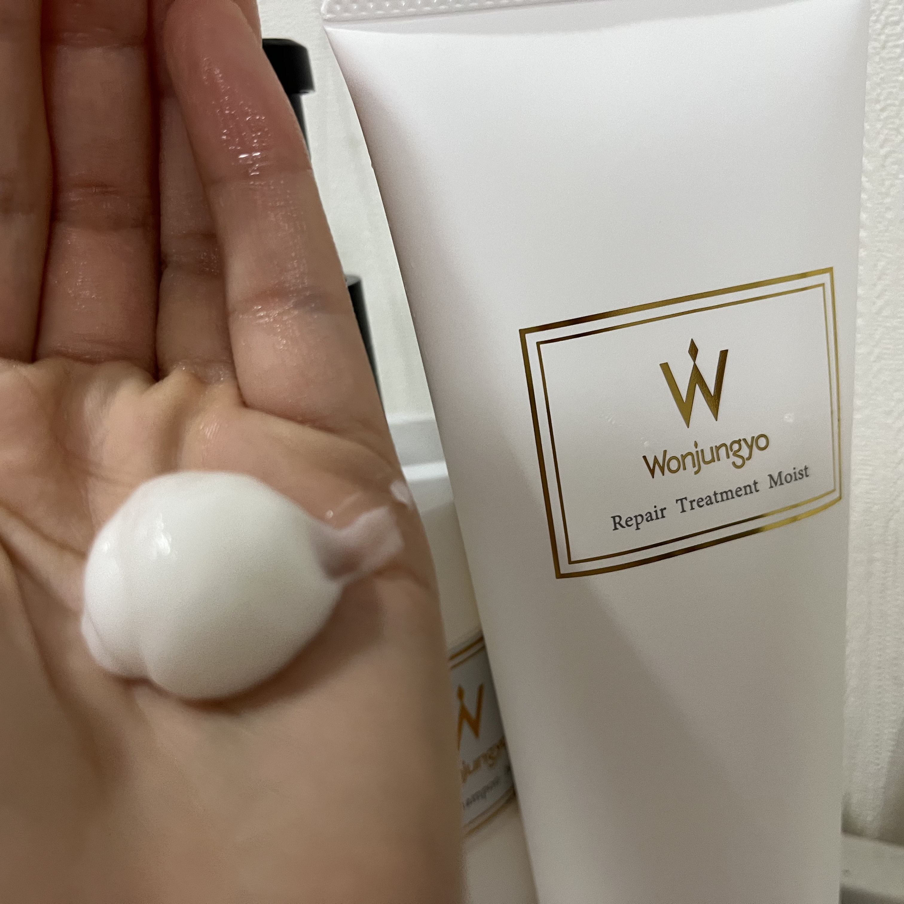 ウォンジョンヨ リペアシャンプー モイスト／リペアトリートメント モイスト/Wonjungyo/市販シャンプーを使ったクチコミ（3枚目）