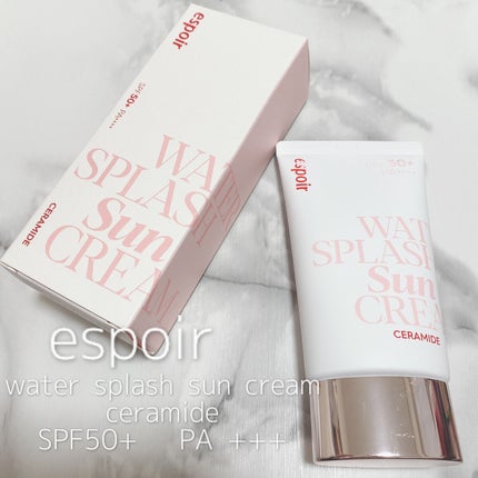 ウォータースプラッシュサンクリーム セラミド/espoir/日焼け止めクリームを使ったクチコミ(1枚目)