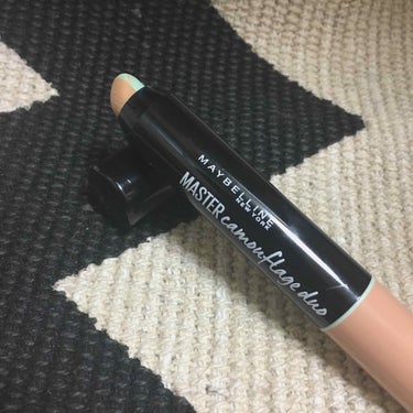 マスターカモフラージュデュオ グリーン・ミディアムベージュ/MAYBELLINE NEW YORK/スティックコンシーラーを使ったクチコミ（2枚目）