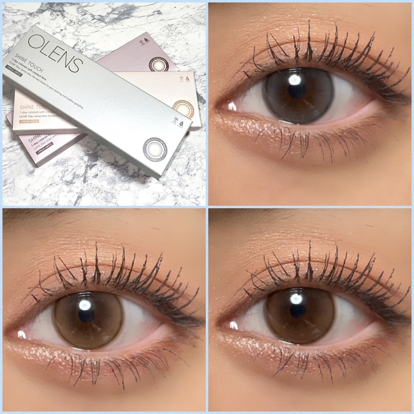 ShineTouch 1day/OLENS/ワンデー(1DAY)カラコンを使ったクチコミ(2枚目)