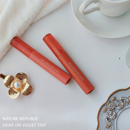 ライトオンベルベットティント/ネイチャーリパブリック/リップティントを使ったクチコミ(1枚目)