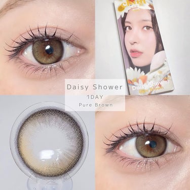 Daisy Shower/chuu LENS/ワンデー（１DAY）カラコンを使ったクチコミ（1枚目）