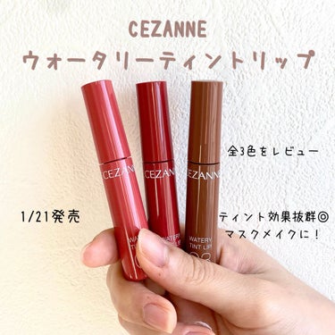 ウォータリーティントリップ/CEZANNE/口紅を使ったクチコミ（1枚目）