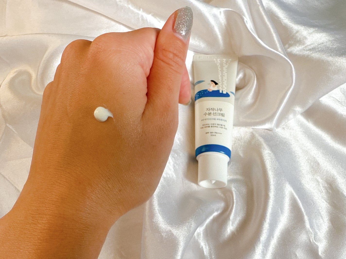 白樺水分uvクリーム/ROUND LAB/日焼け止めクリームを使ったクチコミ(2枚目)