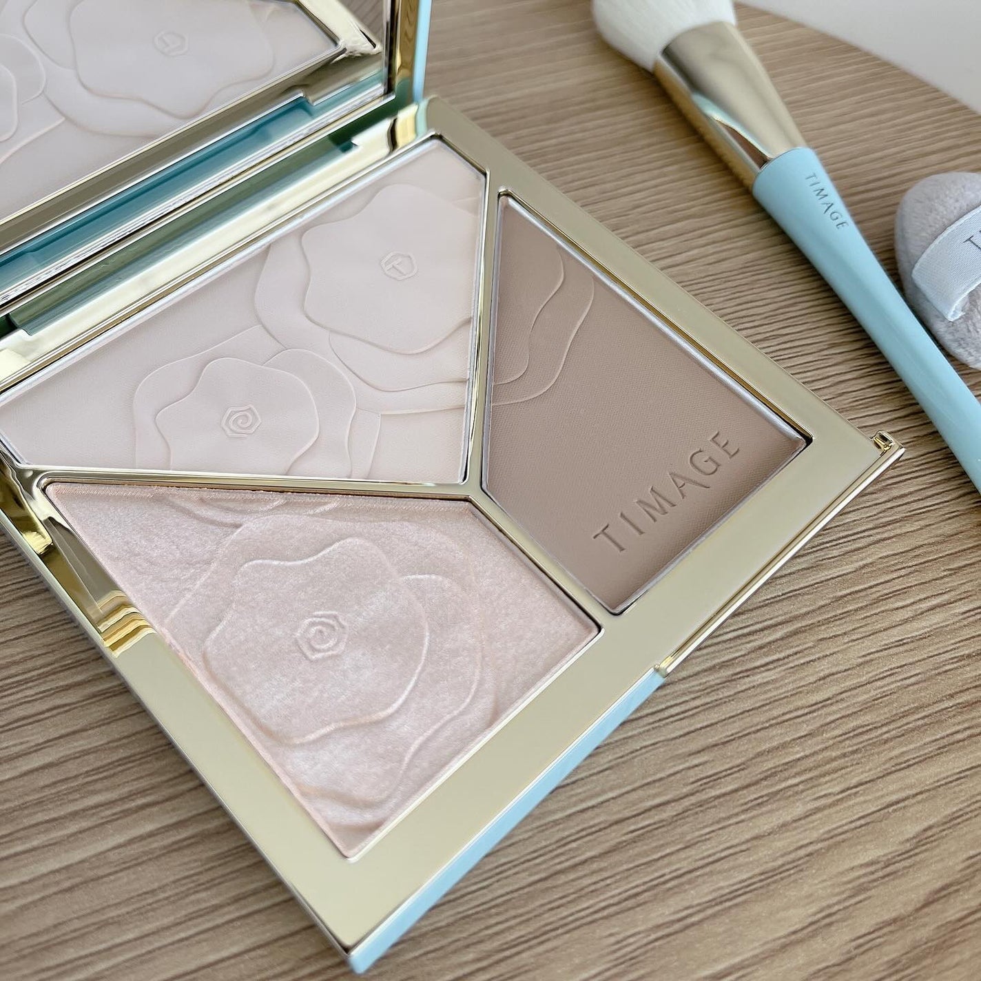 ハイライトシェーディングパレット/TIMAGE/パウダーハイライトを使ったクチコミ(2枚目)