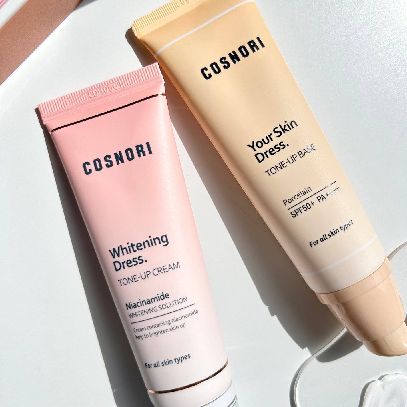 ホワイトニングドレストーンアップクリーム/COSNORI/化粧下地を使ったクチコミ(6枚目)