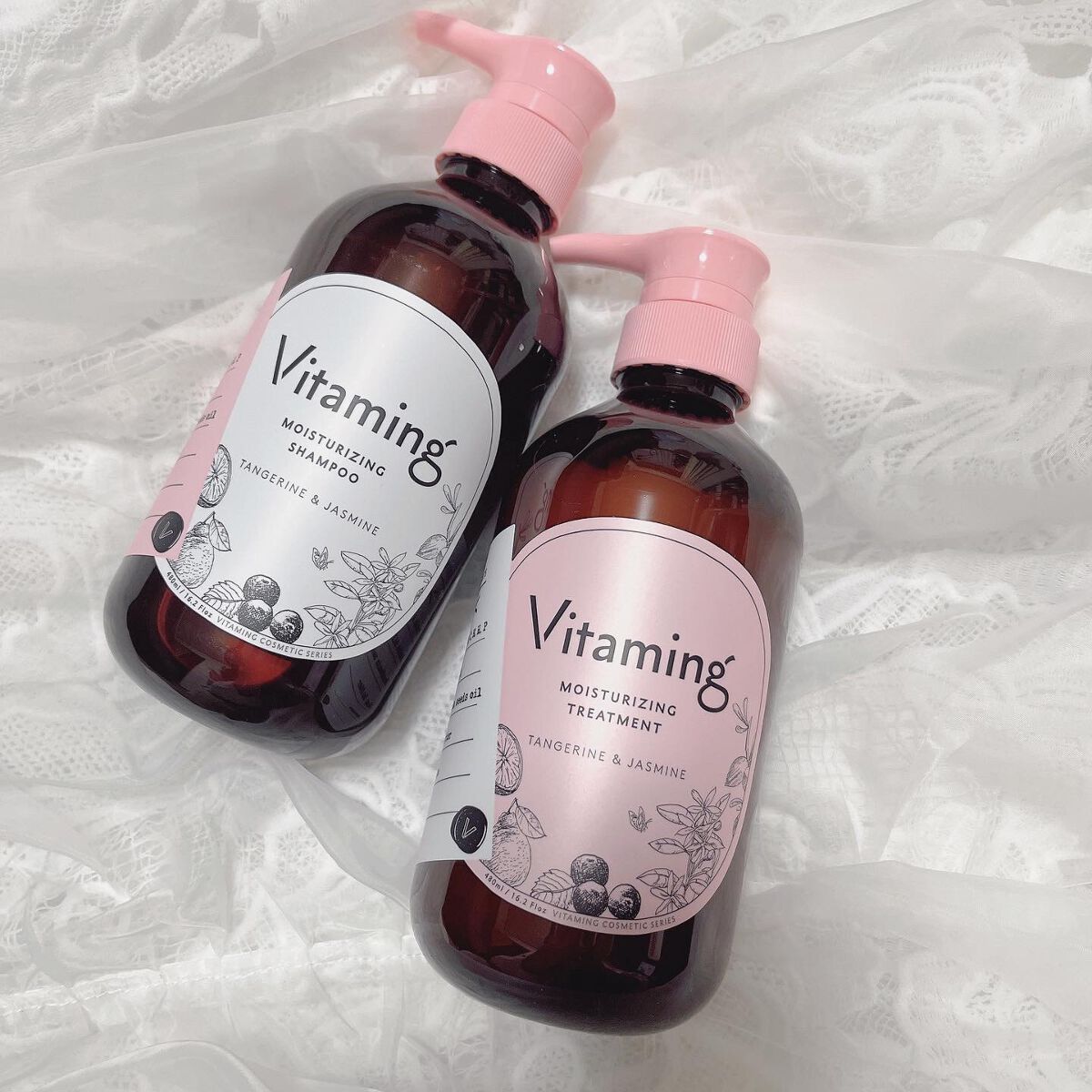 モイストシャンプー/トリートメント(タンジェリン＆ジャスミンの香り)/Vitaming/市販シャンプーを使ったクチコミ（1枚目）