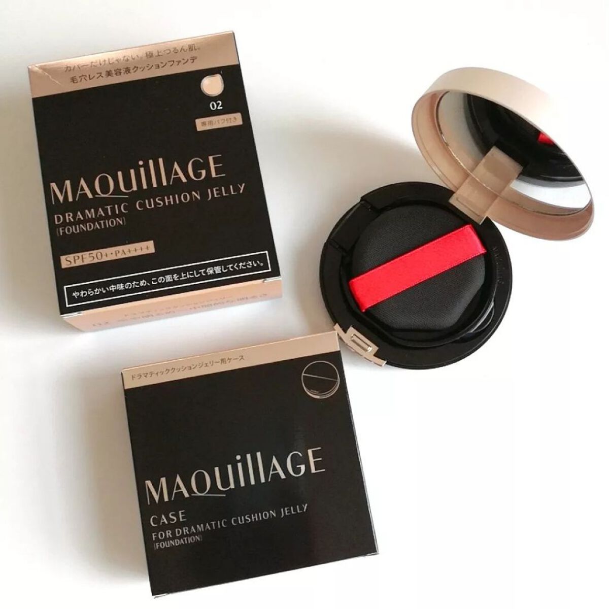 ドラマティッククッションジェリー/マキアージュ/クッションファンデーションを使ったクチコミ(1枚目)