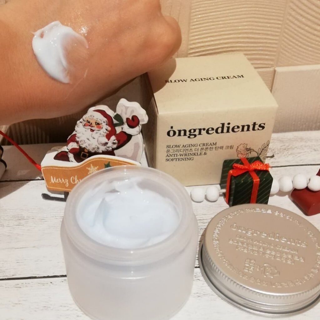 Slow Aging Cream /Ongredients/フェイスクリームを使ったクチコミ(3枚目)