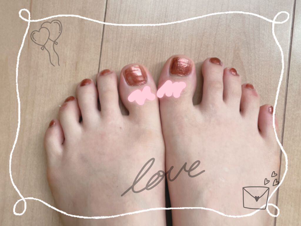 カラフルネイルズ N59 カッパーブラウン/キャンメイク/マニキュアを使ったクチコミ（2枚目）