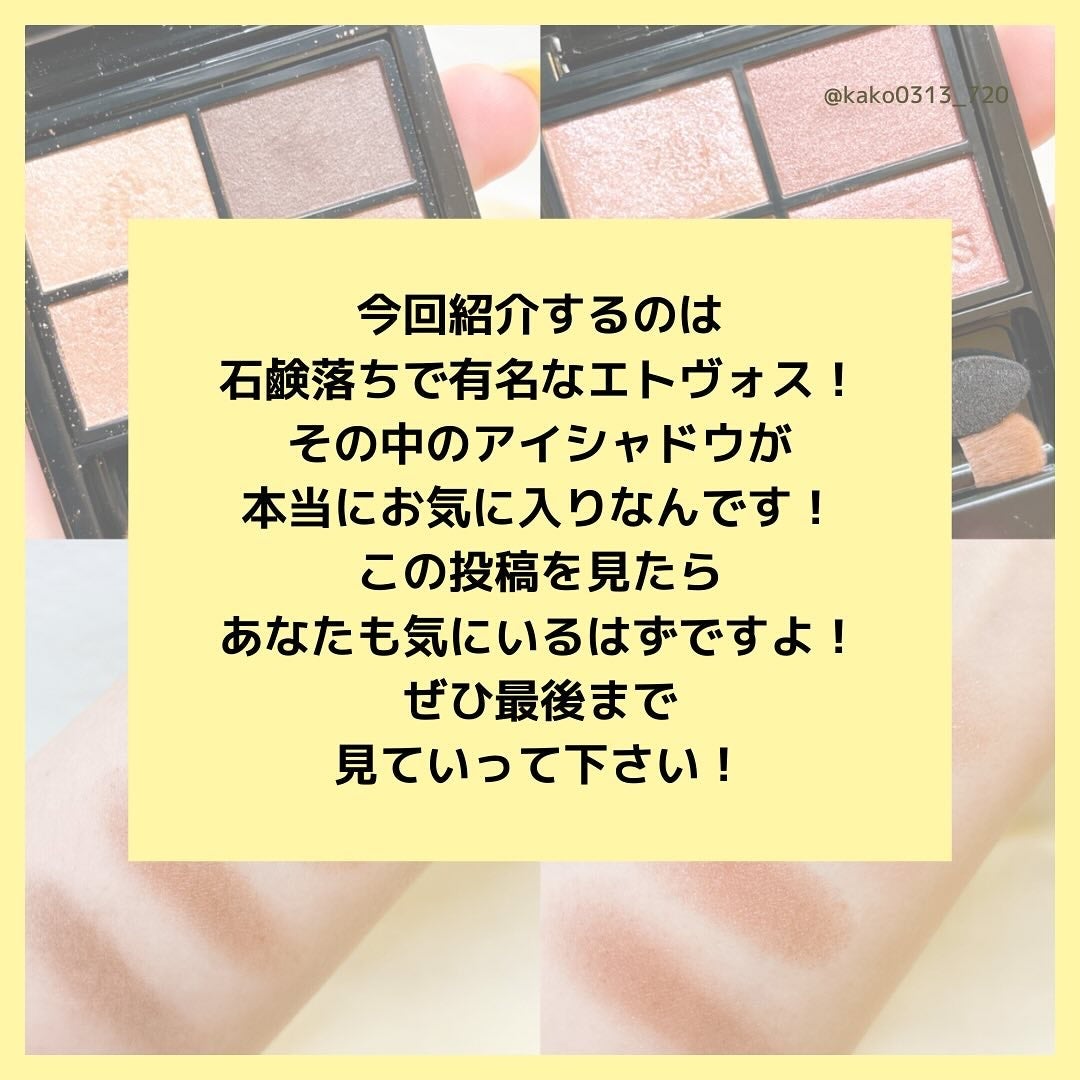 ミネラルクラッシィシャドー/エトヴォス/アイシャドウパレットを使ったクチコミ(2枚目)