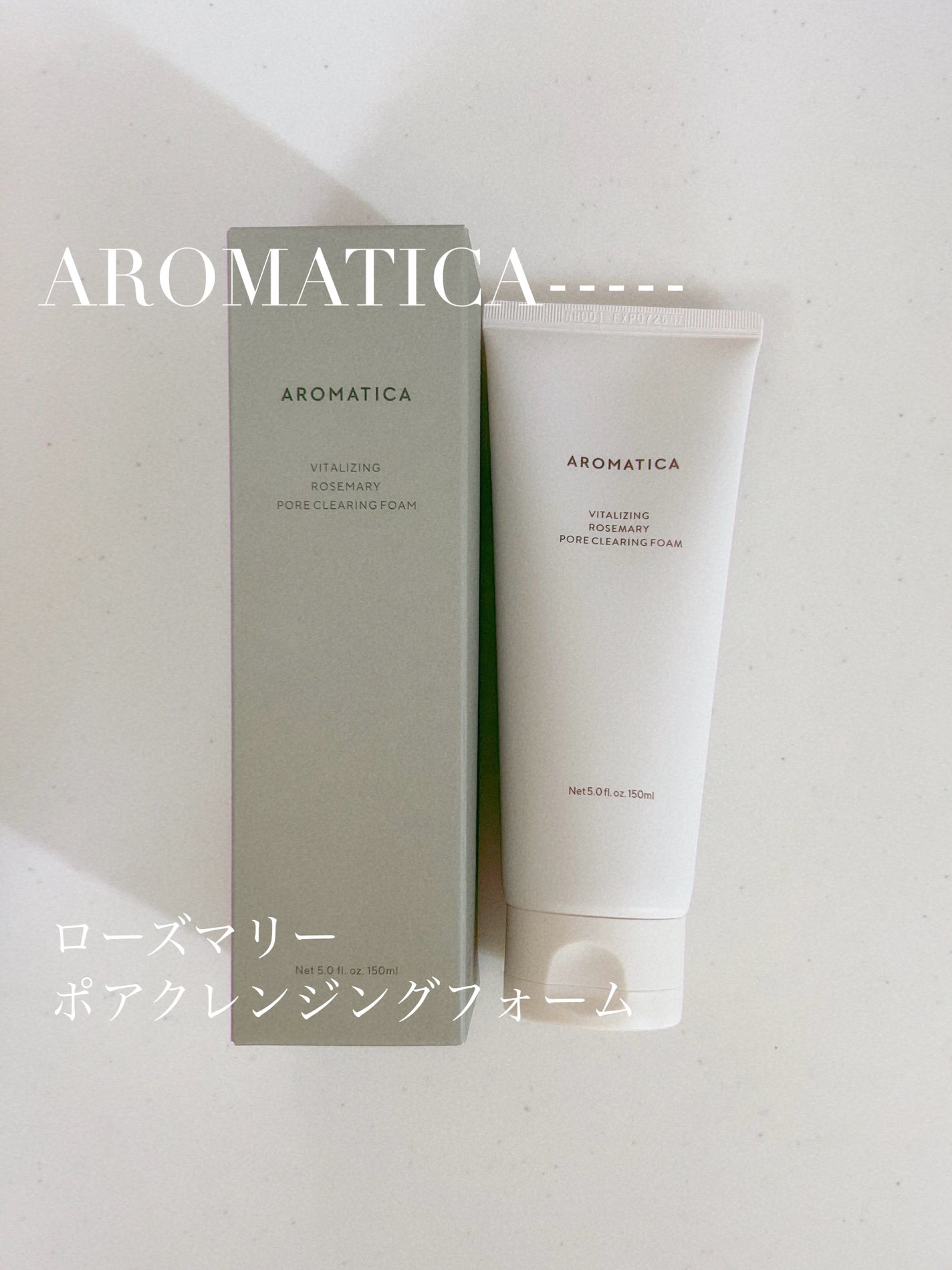 バイタライジング ローズマリーポアクレンジングフォーム/AROMATICA/洗顔フォームを使ったクチコミ(1枚目)
