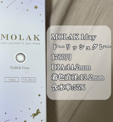 MOLAK 1day ドーリッシュグレー/MOLAK/ワンデー（１DAY）カラコンを使ったクチコミ（2枚目）