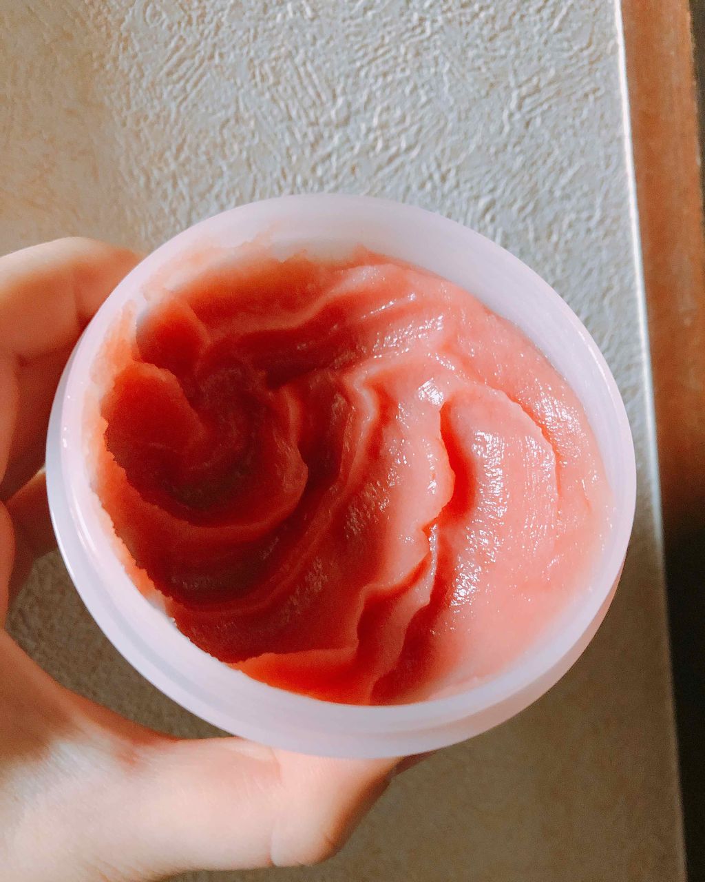 ブラックシュガー パーフェクトエッセンシャルスクラブ 2X チェリーブロッサム/SKINFOOD/洗い流すパック・マスクを使ったクチコミ（2枚目）