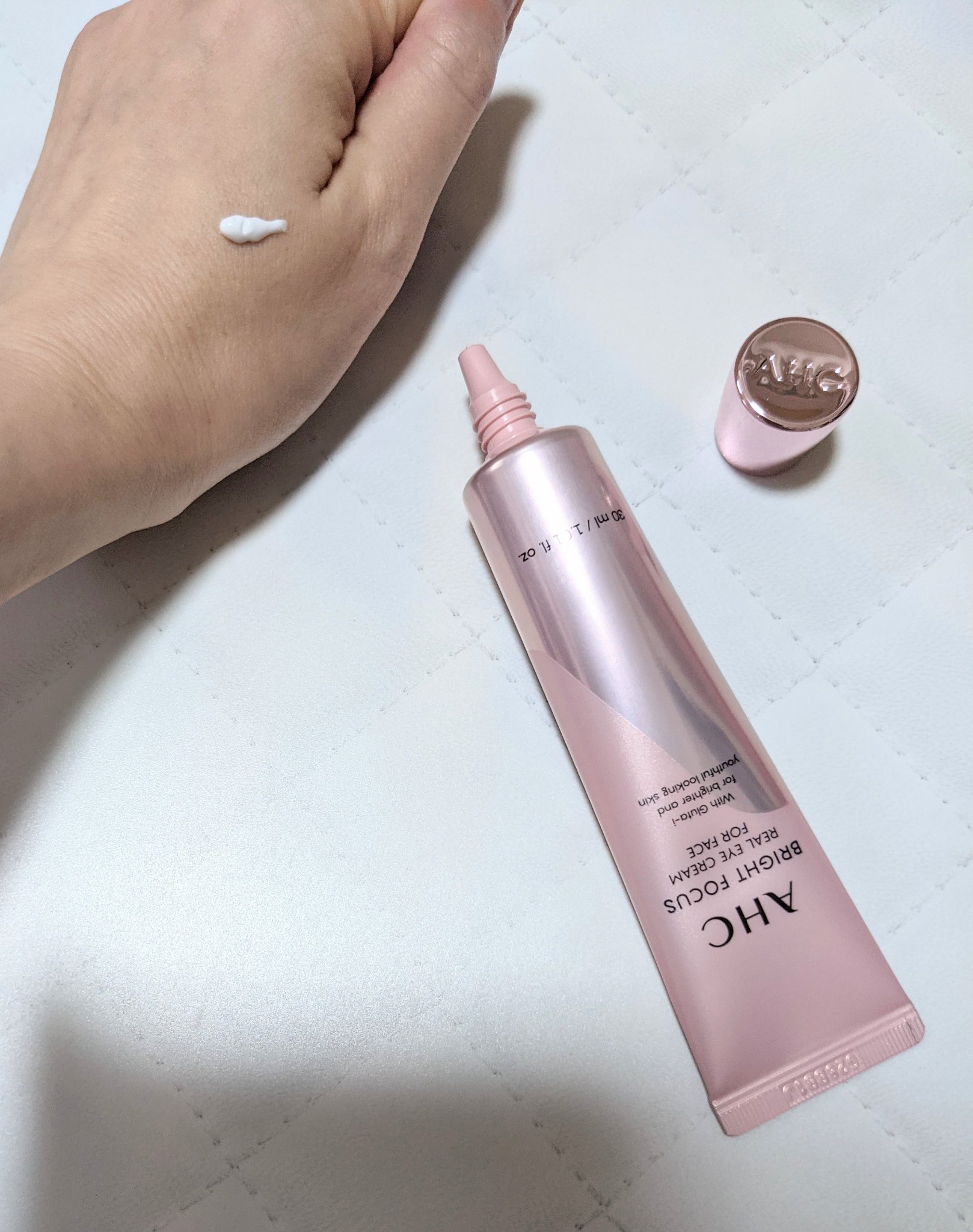 ブライト フォーカス リアル アイクリーム フォーフェイス/AHC/アイケア・アイクリームを使ったクチコミ（3枚目）