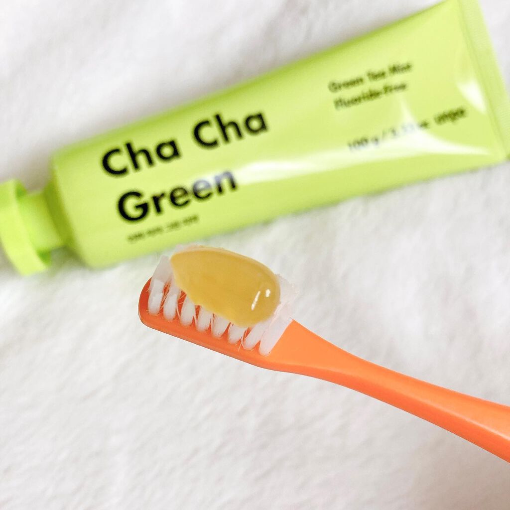 Cha Cha Charcoal Vegan Greentea Toothpaste/chacha/歯磨き粉を使ったクチコミ（3枚目）
