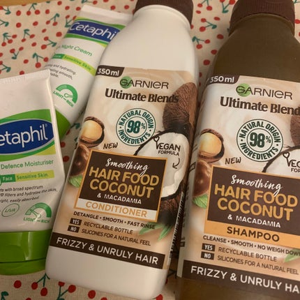 smoothing hair food coconut & macadamia 3 in 1 hair mask /GARNIER(海外)/アウトバストリートメントを使ったクチコミ(1枚目)