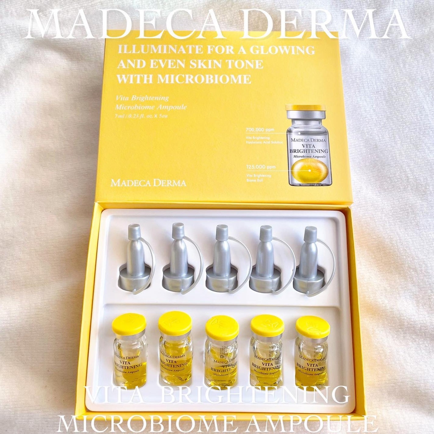 ビタブライトニング マイクロバイオームアンプル/マデカダーマ/美容液を使ったクチコミ(2枚目)