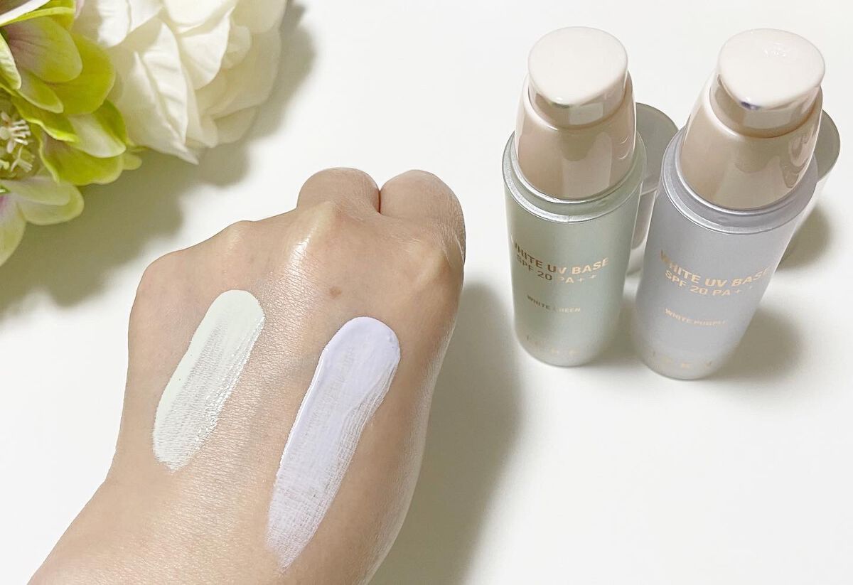 ホワイト ユーブイベース #2.WHITE PURPLE/IPKN/化粧下地を使ったクチコミ（3枚目）