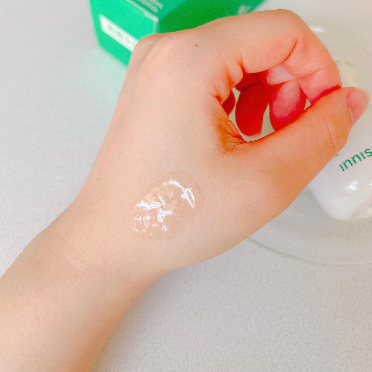 グリーンティーシード ヒアルロン セラム /innisfree/美容液を使ったクチコミ(4枚目)