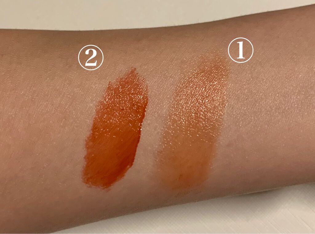 ジューシーラスティングティント/rom&nd/リップティントを使ったクチコミ（2枚目）