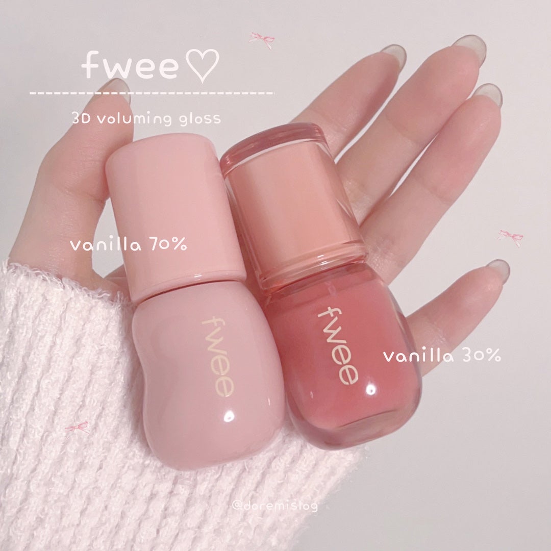 フィー 3Dボリューミンググロス/fwee/リップグロスを使ったクチコミ(1枚目)