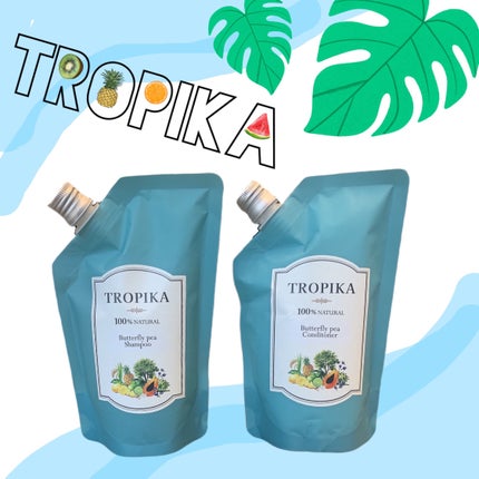 バタフライピーシャンプー/バタフライピーコンディショナー/TROPIKA/市販シャンプーを使ったクチコミ(1枚目)