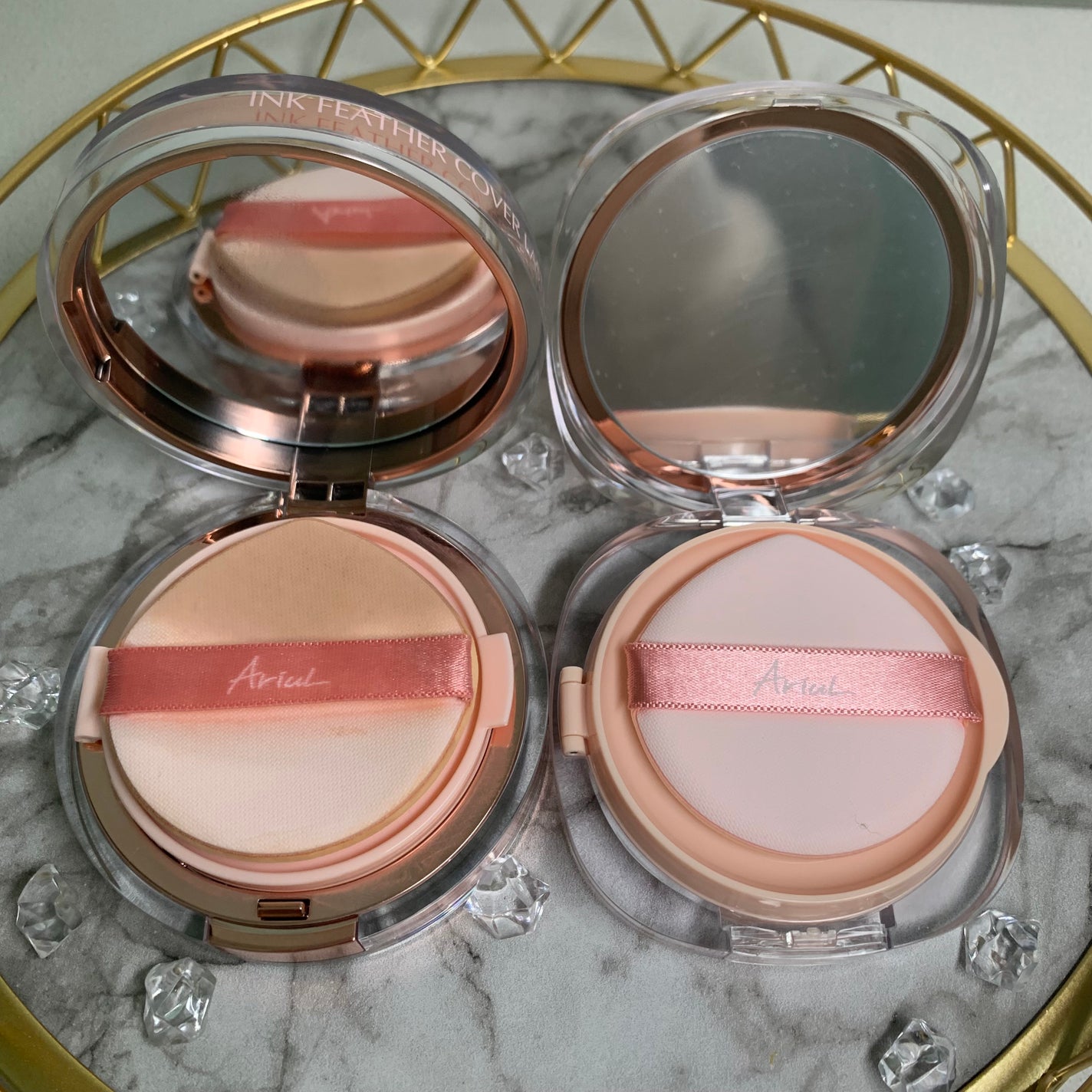 アリウル インクフェザーカバーラスティングクッション/Ariul/クッションファンデーションを使ったクチコミ(2枚目)