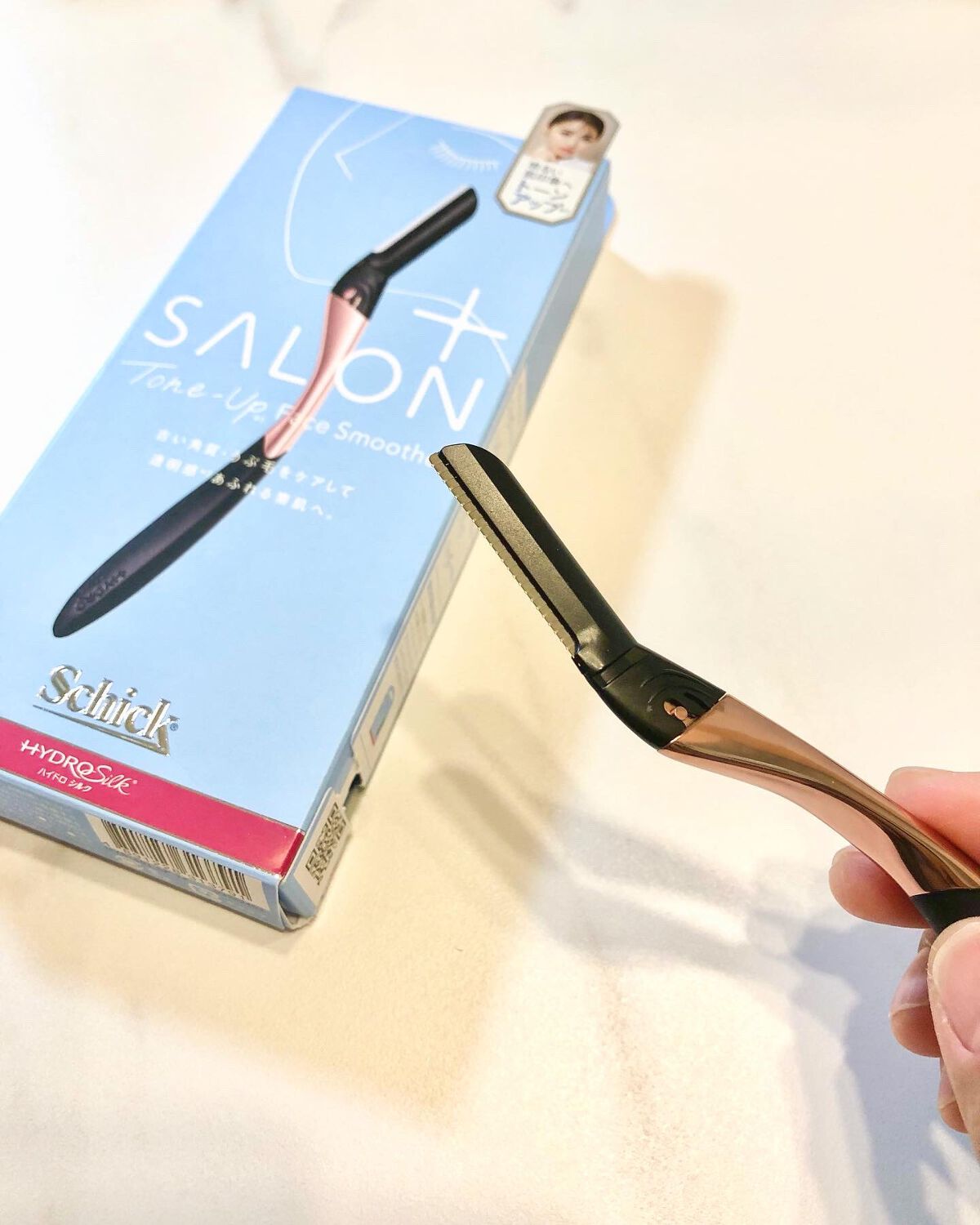 サロンプラス トーンアップ フェイススムーサー ホルダー（刃付き）/サロンプラス/シェーバーを使ったクチコミ（3枚目）