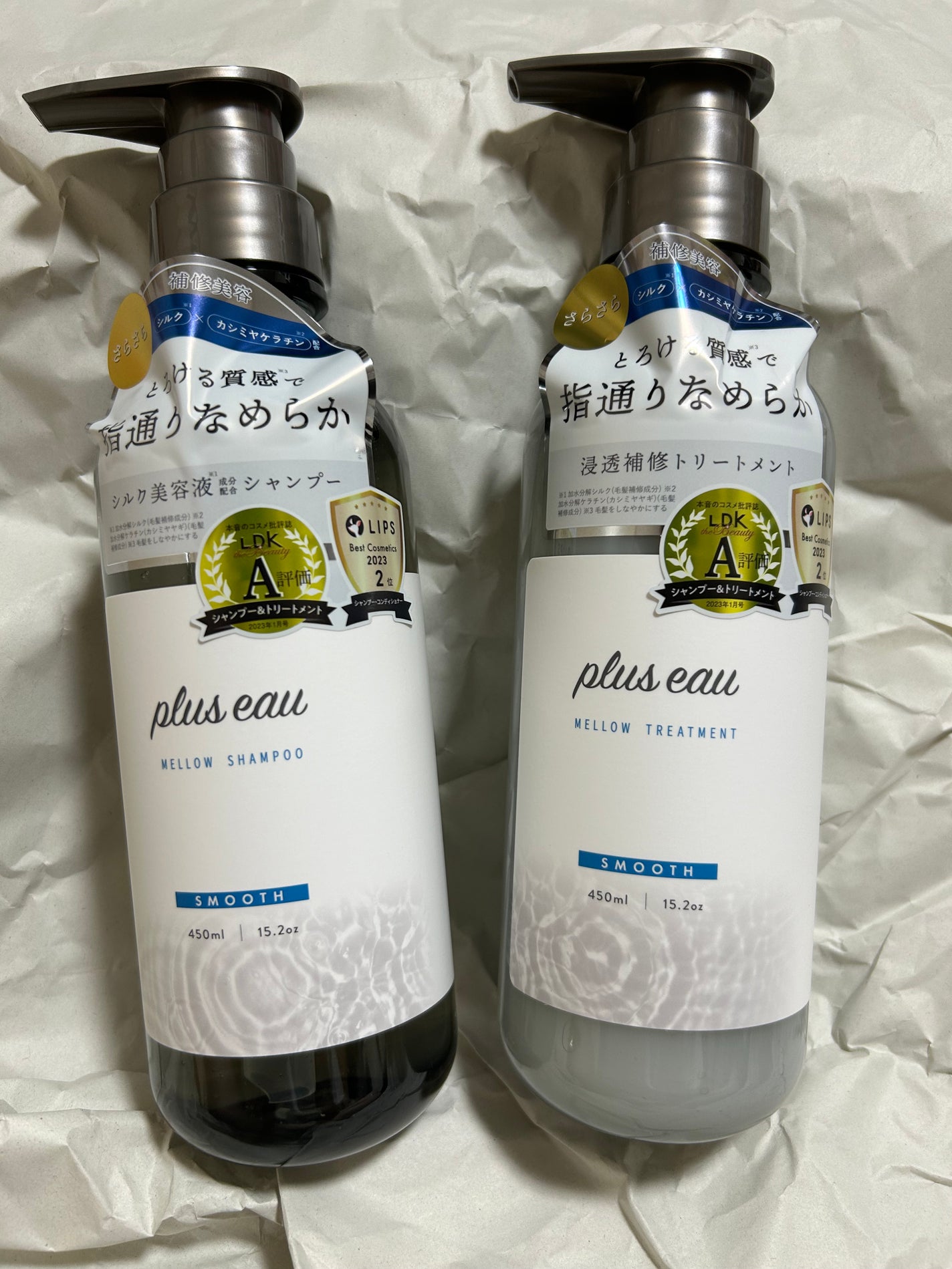 メロウシャンプー/メロウトリートメント/plus eau/市販シャンプーを使ったクチコミ(1枚目)