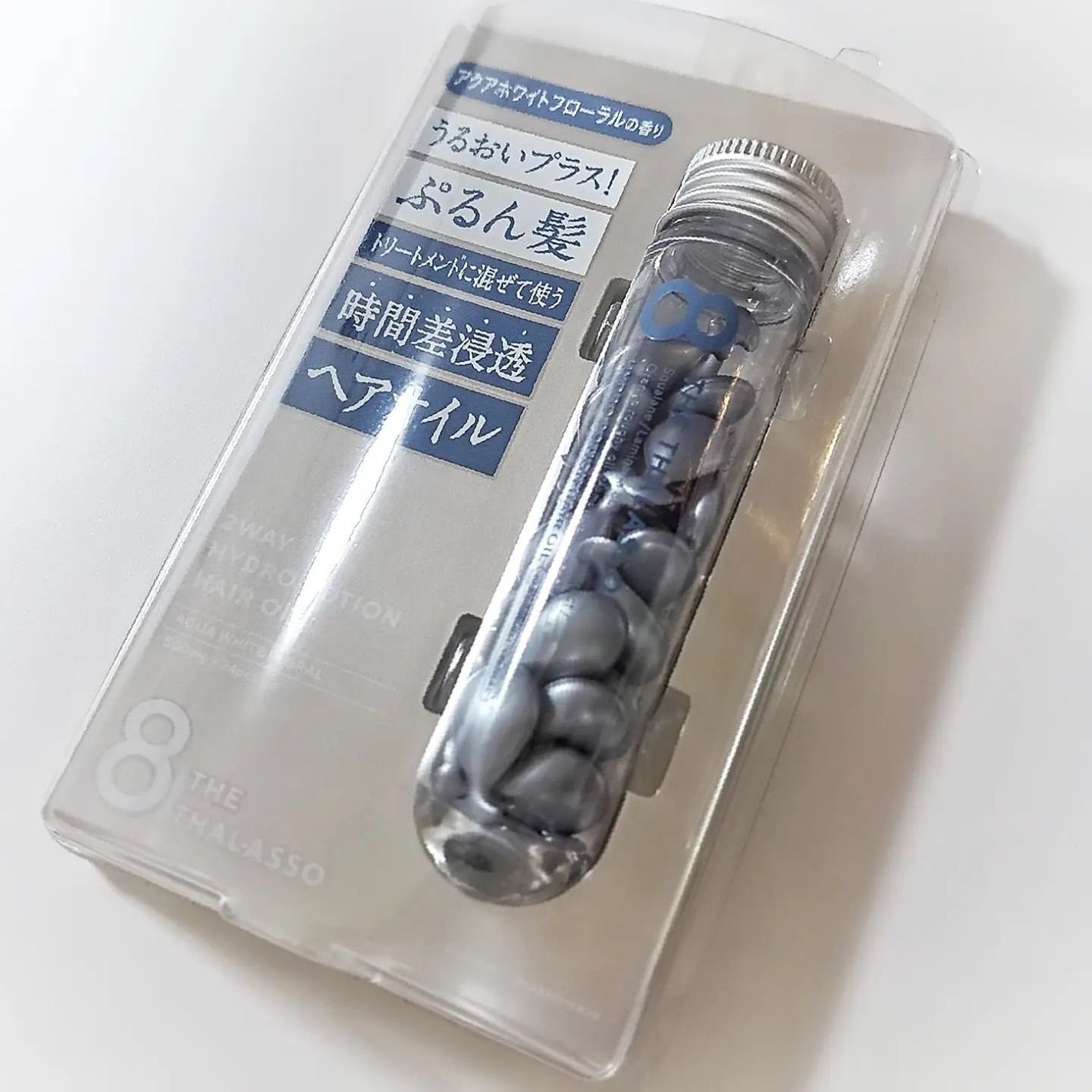 ハイドロポーション 美容液ヘアオイル(アクアホワイトフローラルの香り)/エイトザタラソ/ヘアオイルを使ったクチコミ(3枚目)