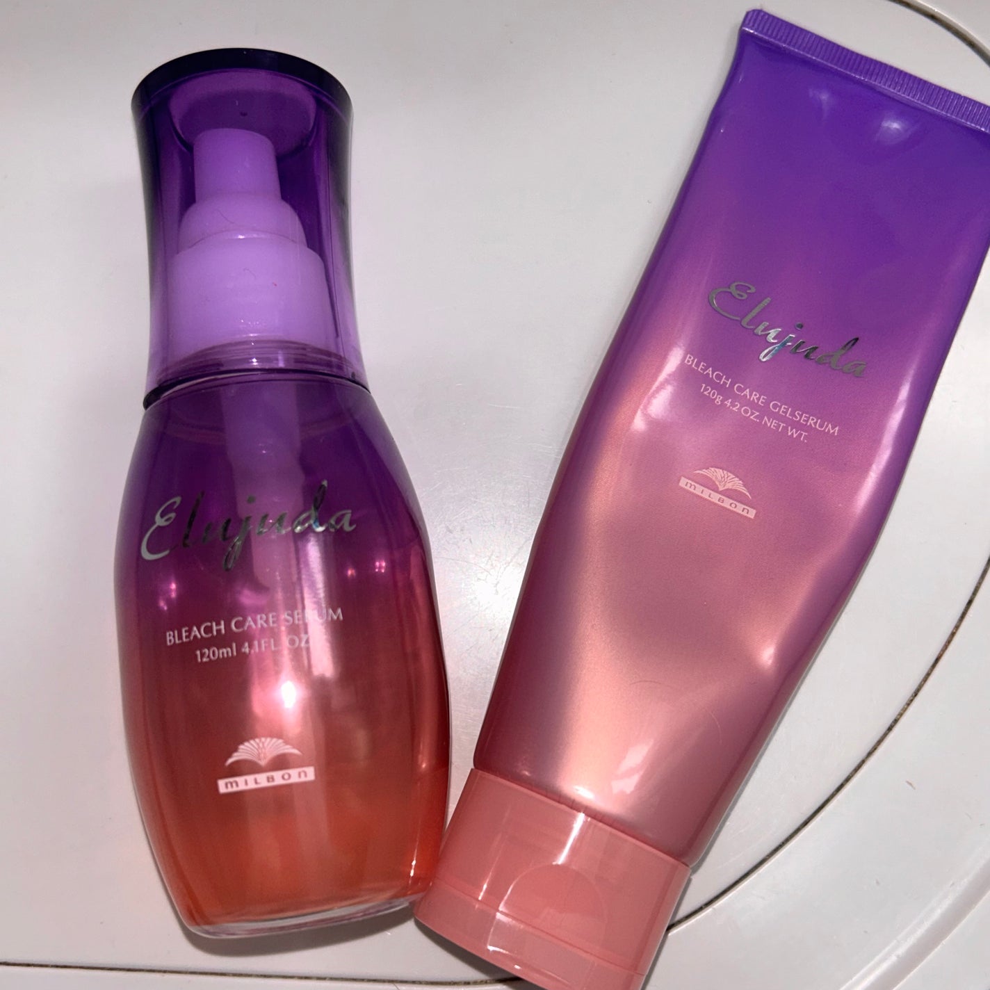 エルジューダブリーチケアセラム/ミルボン/ヘアオイルを使ったクチコミ(1枚目)