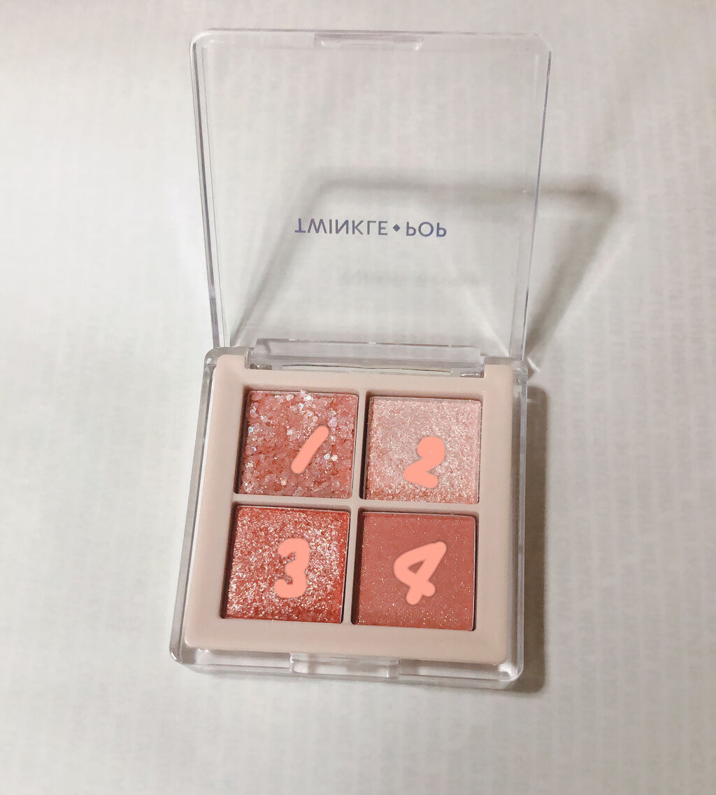 TWINKLE POP Pearl Flex Glitter Eye Palette/CLIO/アイシャドウパレットを使ったクチコミ（2枚目）