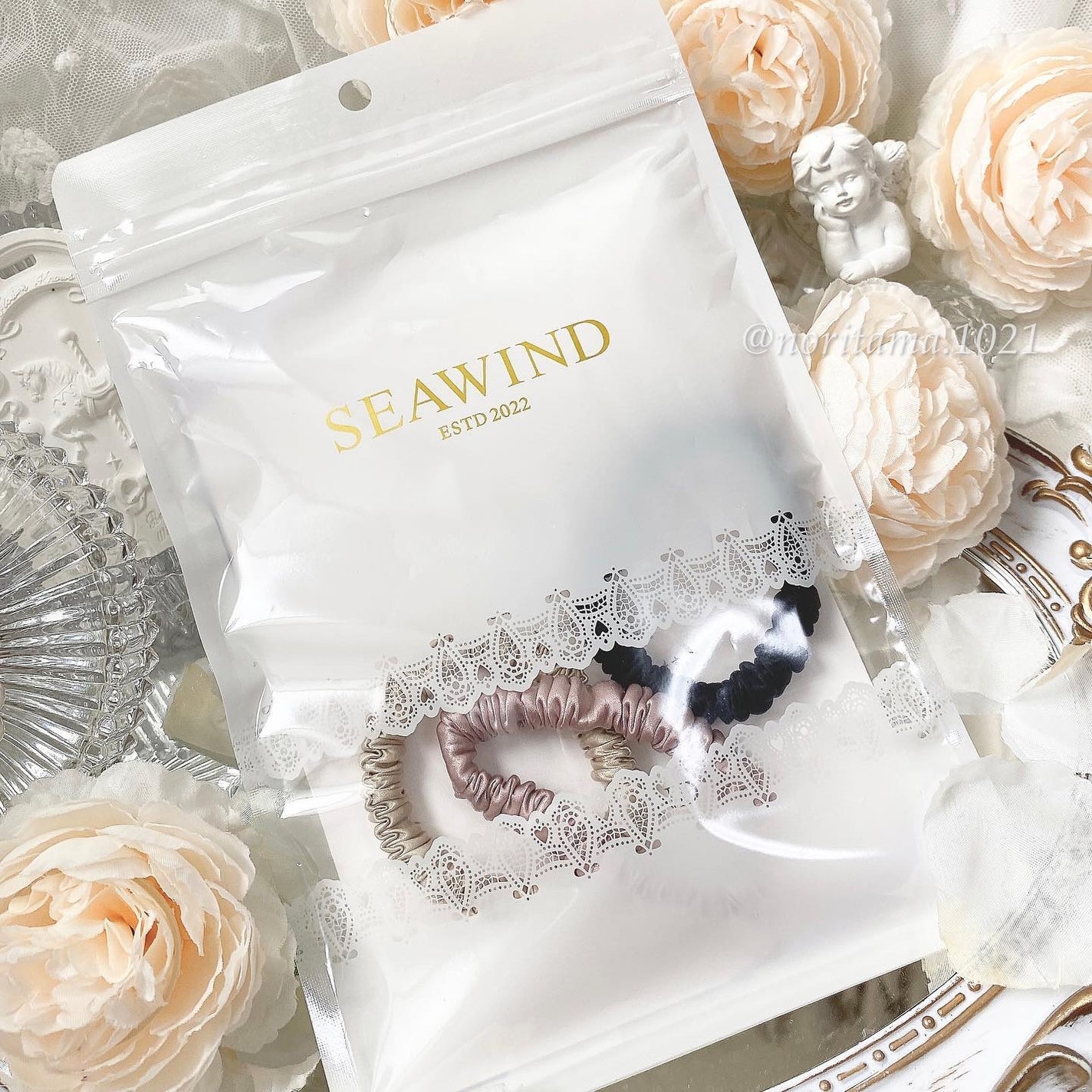 シルクヘアゴム/SEAWIND/ヘアアクセサリーを使ったクチコミ(8枚目)