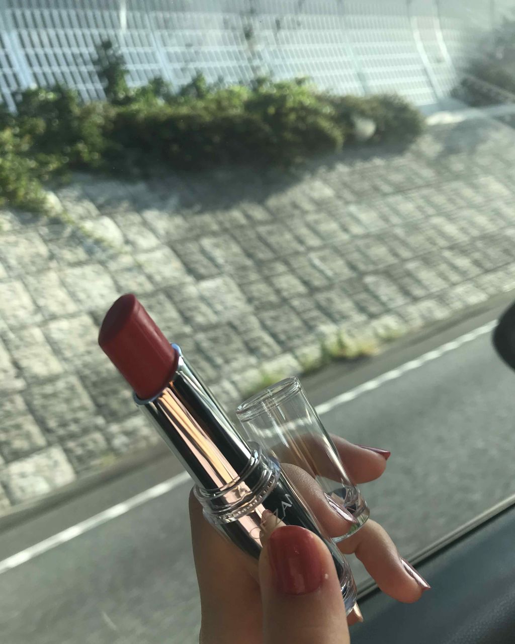 ラスティンググロスリップ/CEZANNE/口紅を使ったクチコミ（1枚目）