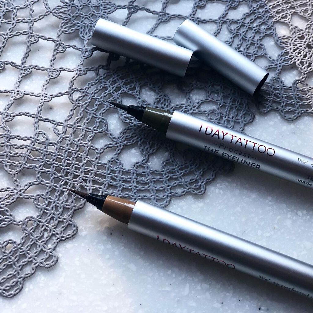 1DAY TATTOO プロキャスト ザ・アイライナー/K-パレット/リキッドアイライナーを使ったクチコミ(1枚目)