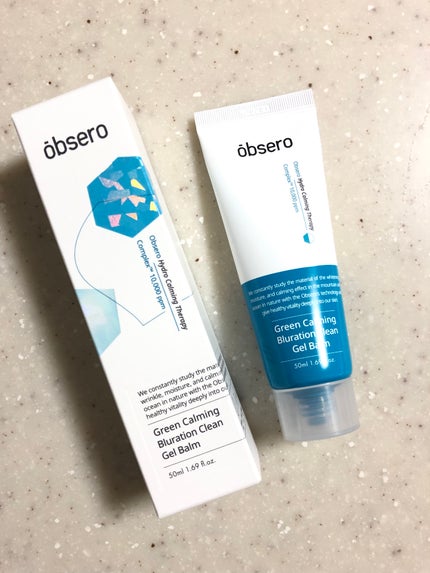 グリーンカーミングブルーレーションクリーンゲルバーム/obsero/フェイスバームを使ったクチコミ(4枚目)