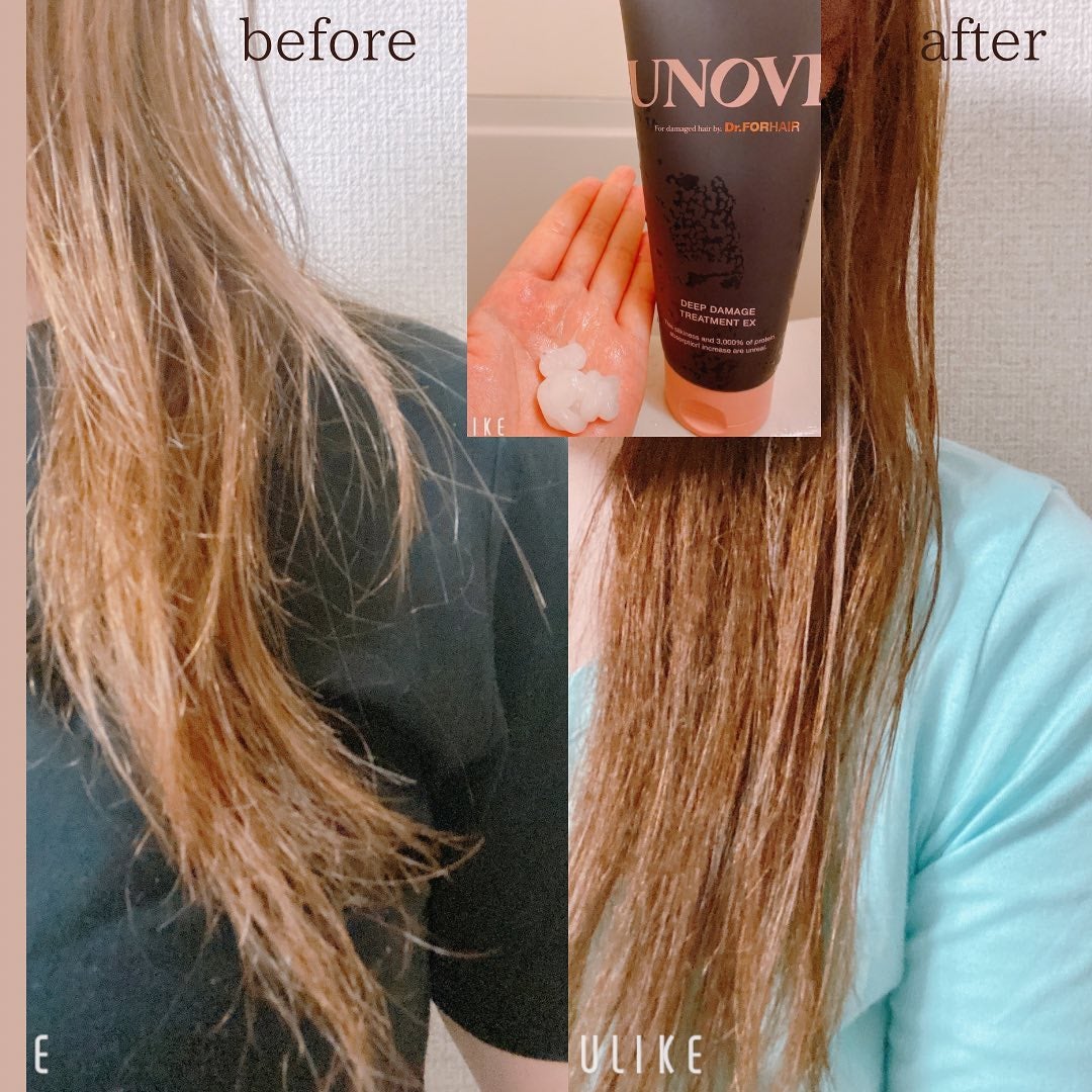 ディープダメージトリートメントEX/UNOVE/洗い流すヘアトリートメントを使ったクチコミ(2枚目)
