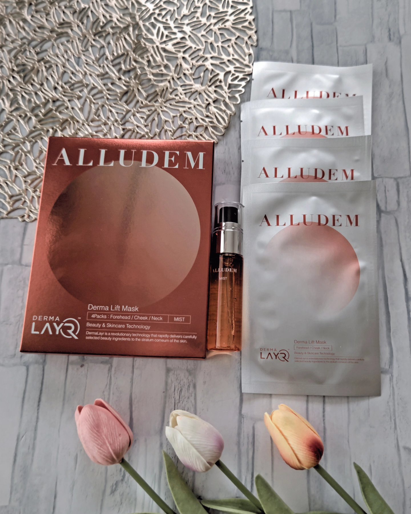 Derma Lift Mask/ALLUDEM/スキンケアキットを使ったクチコミ（2枚目）