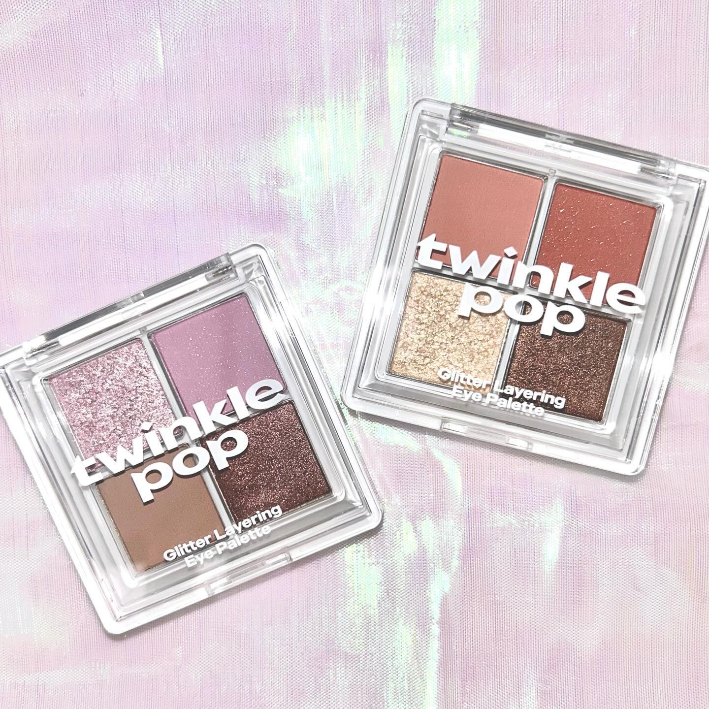 グリッターレイヤリングアイシャドウパレット/TWINKLE POP/アイシャドウパレットを使ったクチコミ（2枚目）