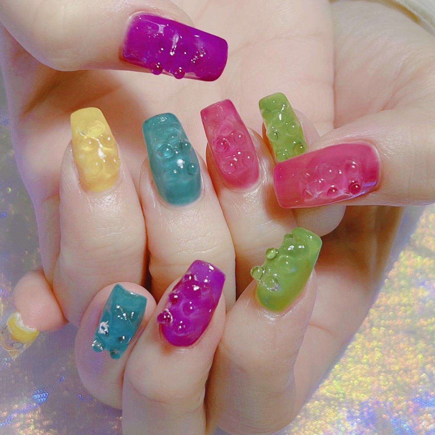 なかやまちえこ on LIPS 「グミネイル💅⠀⠀@risa_risa_risadayoさん🧸⠀..」(3枚目)