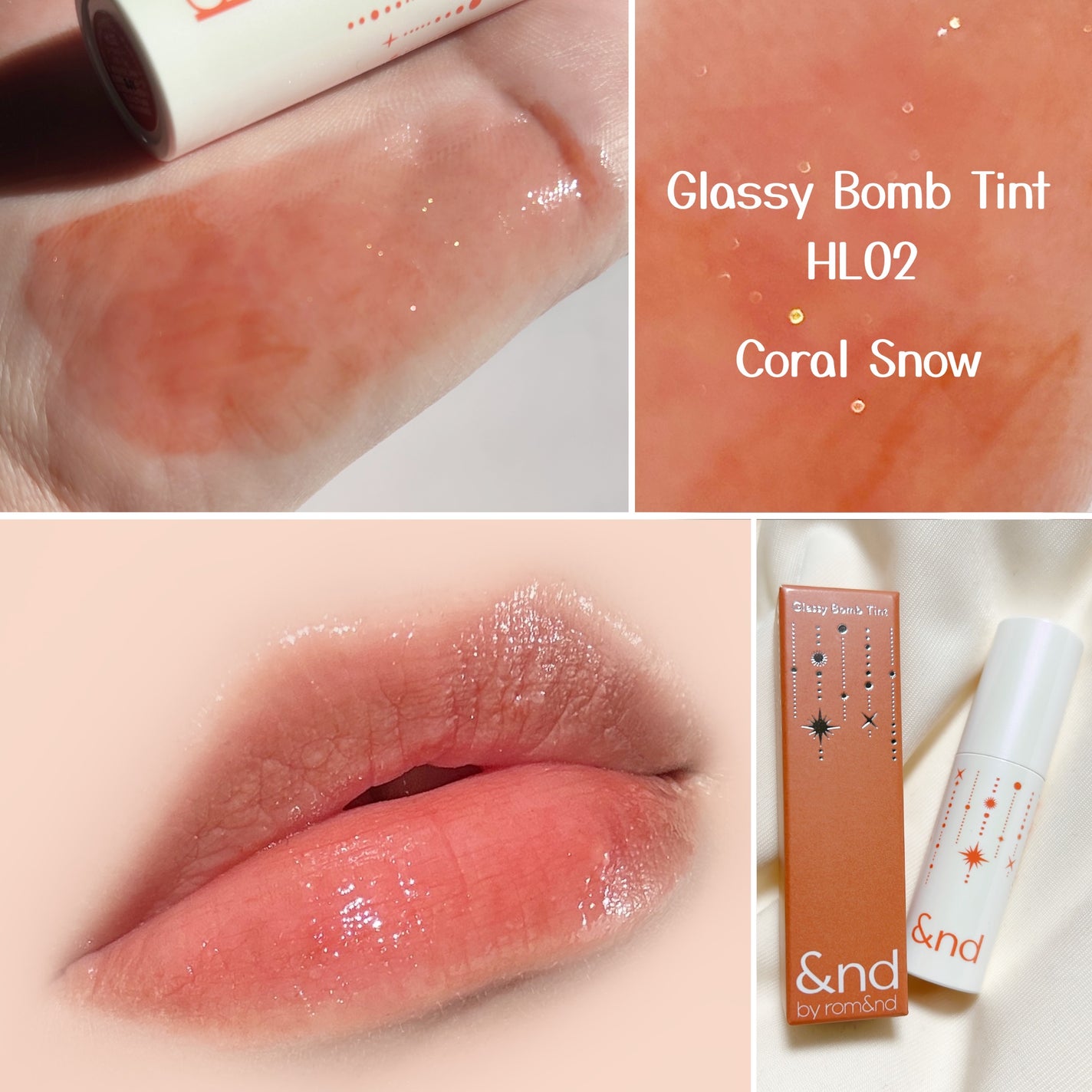 アンドバイロムアンド グラッシーボムティント/&nd by rom&nd/リップティントを使ったクチコミ(7枚目)