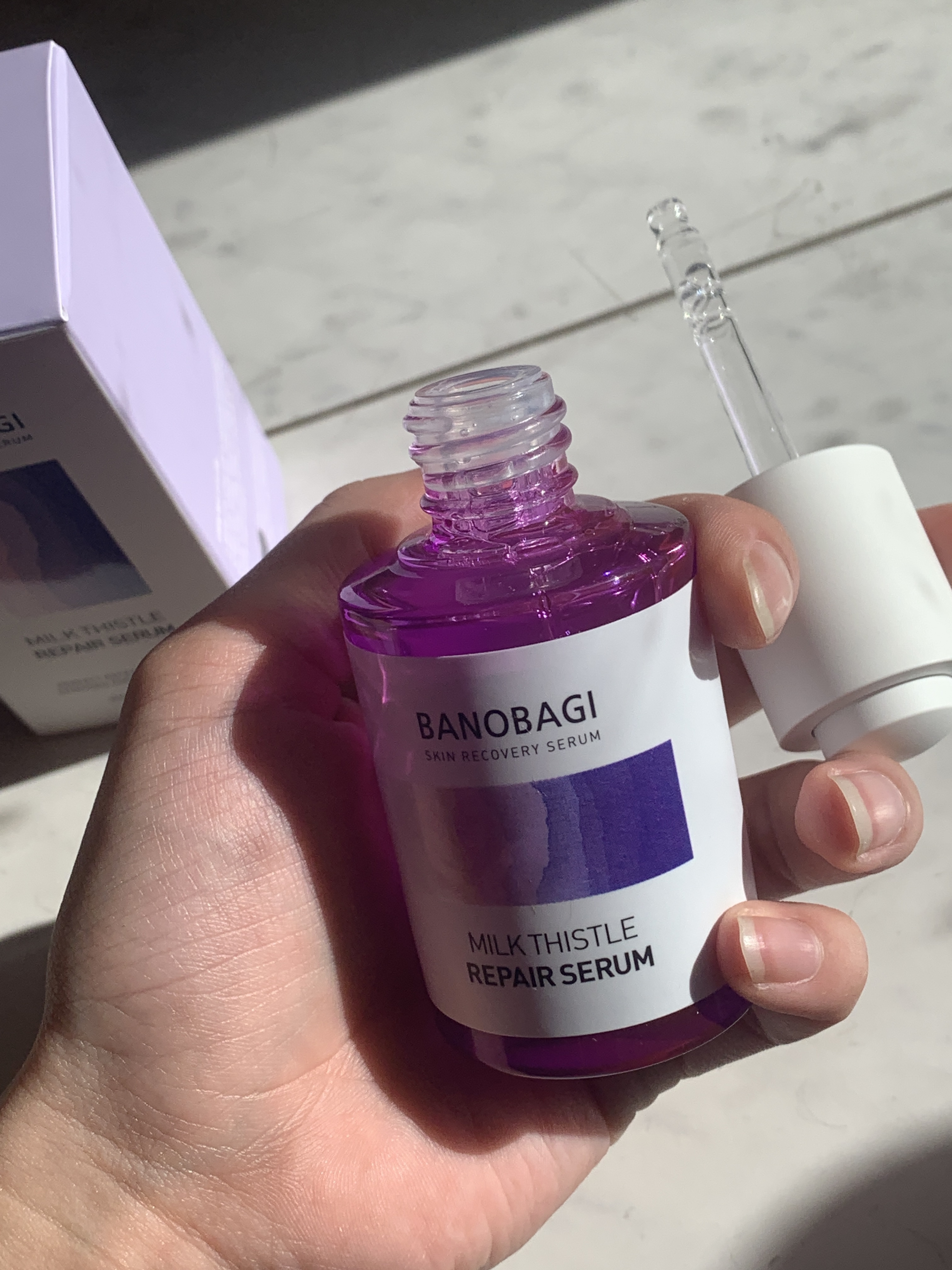 ミルクシスル リペアセラム/BANOBAGI/美容液を使ったクチコミ（2枚目）
