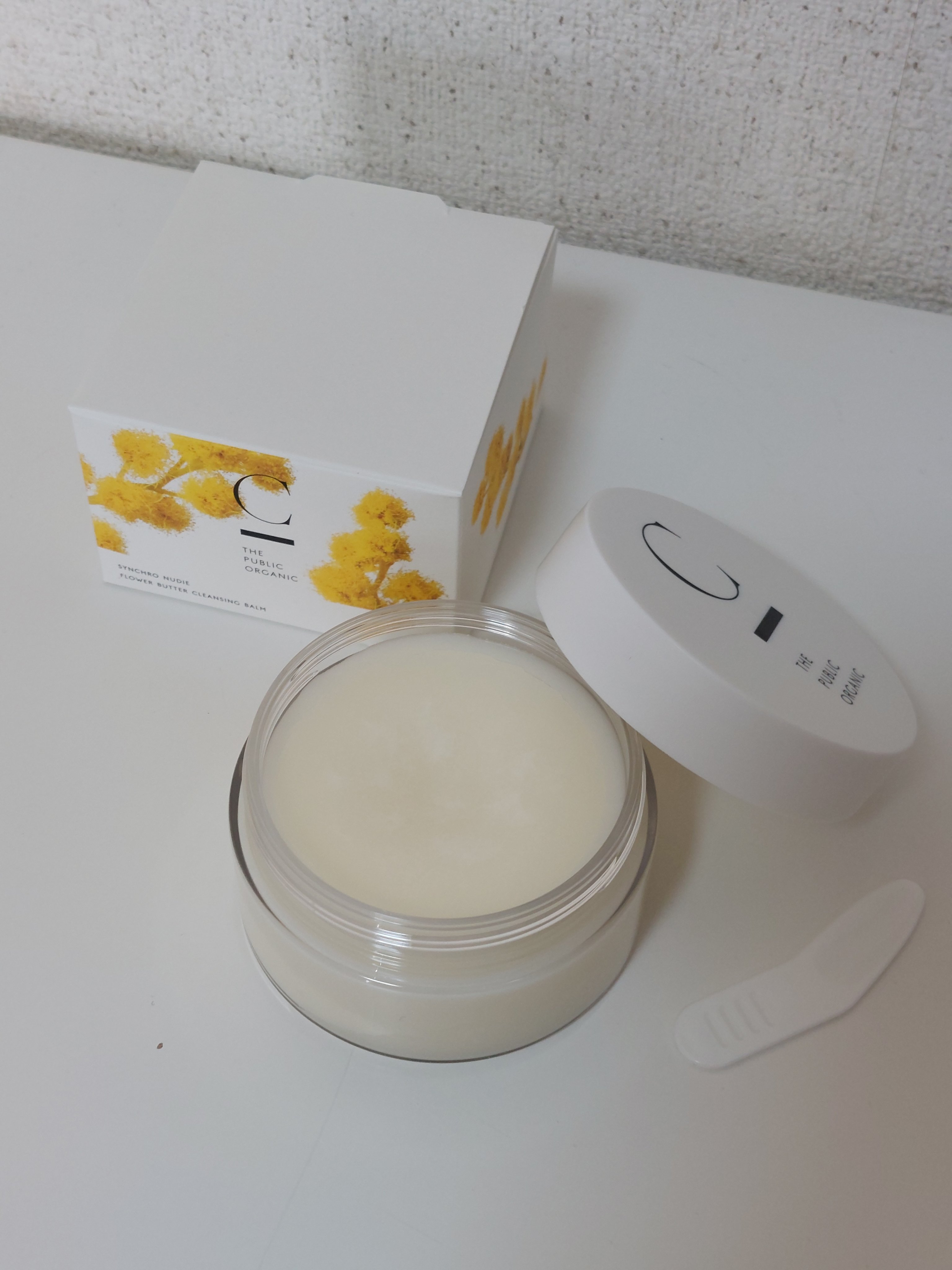  シンクロヌーディー フラワーバタークレンジングバーム/C THE PUBLIC ORGANIC/クレンジングバームを使ったクチコミ（2枚目）