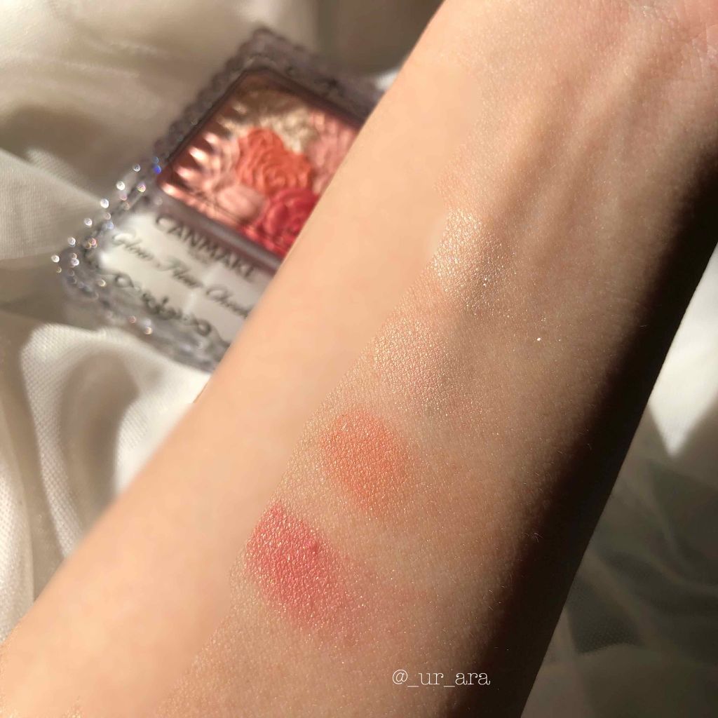 グロウフルールチークス/キャンメイク/パウダーチークを使ったクチコミ(3枚目)